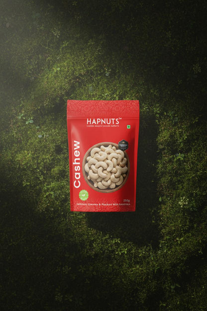 Hapnuts Premium Cashews 250g (Pack of 4) | 100% Natural & Crunchy | Value Combo Dry Fruits